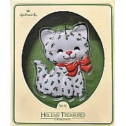 1980 Christmas Kitten Test Ornament, Rare