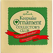 1987 Carousel Reindeer, Club Ornament