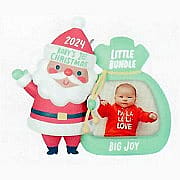 2024 Little Bundle. Big Joy - Baby's First Christmas Photo Holder