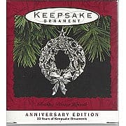 1993 Glowing Pewter Wreath - NB