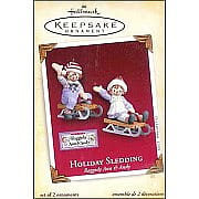 2005 Holiday Sledding, Raggedy Ann & Andy