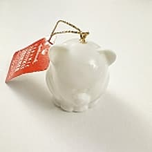 1987 Ceramic Cat, Christmas Trimmer