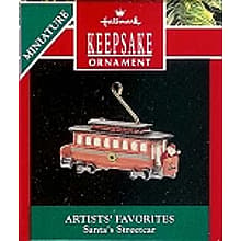 1990 Santa's Streetcar, Miniature