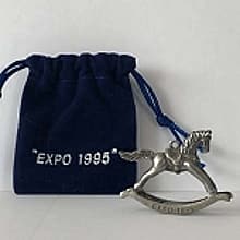 1995 Rocking Horse Pewter, Expo, Miniature