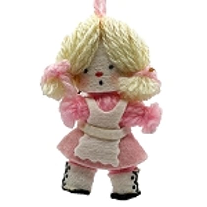 1973 Little Girl, Yarn, Rare