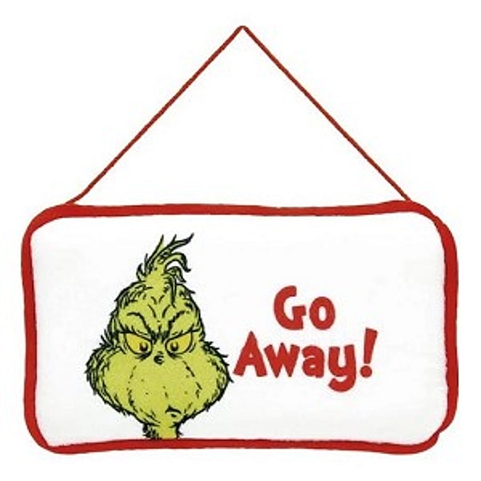 2024 Go Away Door Hanger, Department 56, Dr. Seuss's How the Grinch Stole Christmas