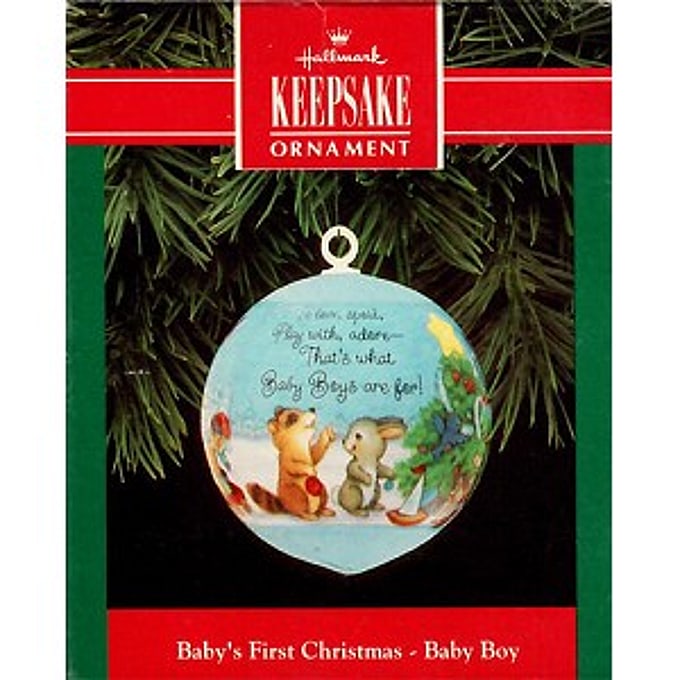 1992 Baby's First Christmas, Boy - NB