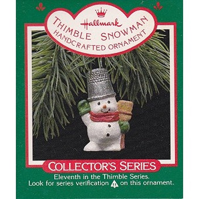 1988 Thimble Snowman, Thimble #11 - NT
