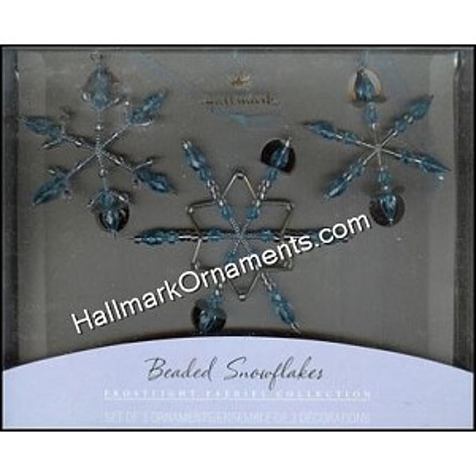 2001 Beaded Snowflakes, Blue, Frostlight Faeries