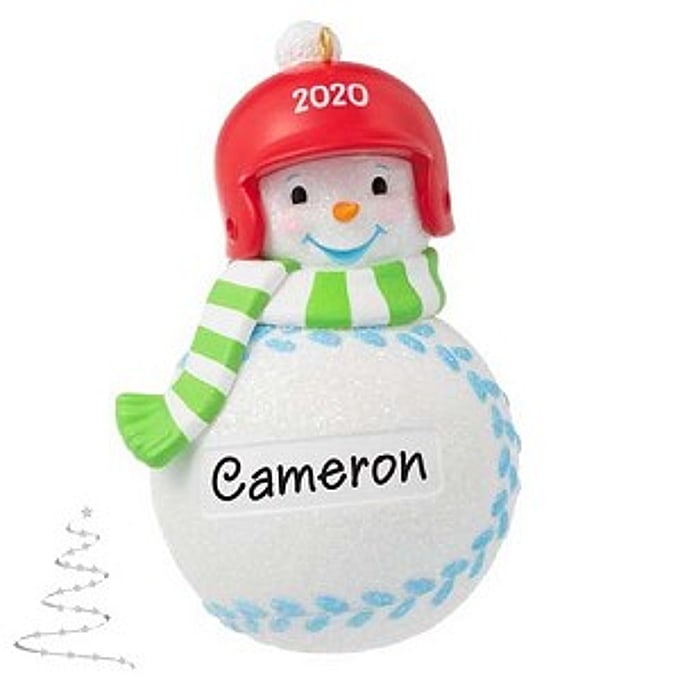 2020 Baseball Snowman