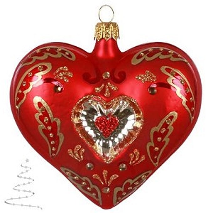 2020 Elegant Glass Heart