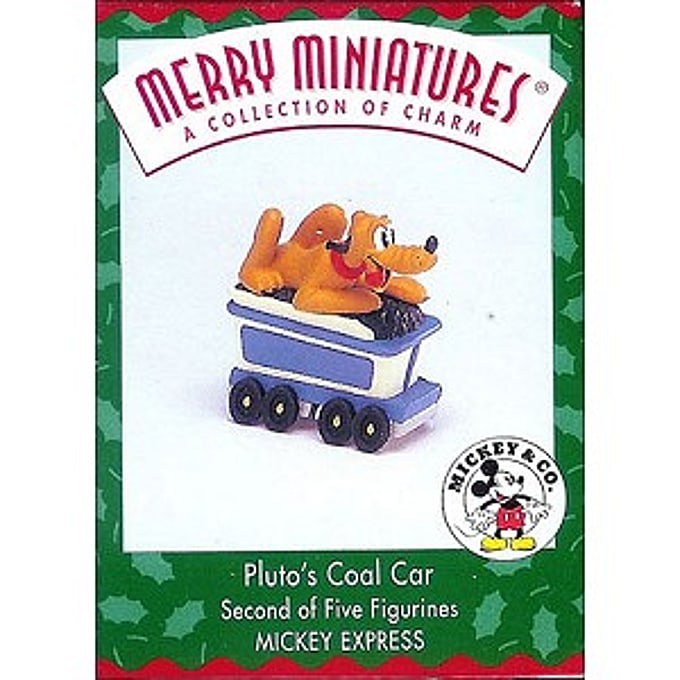 1998 Pluto's Coal Car, Disney, Merry Miniatures