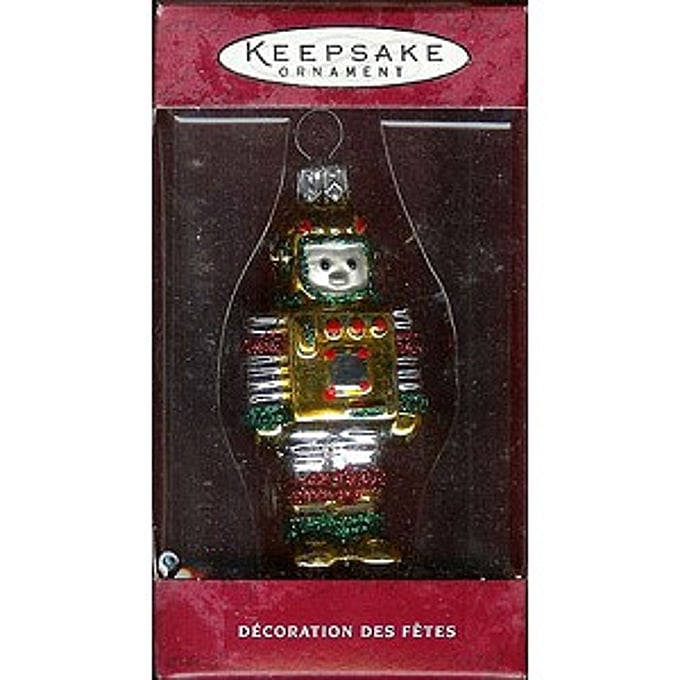 2000 Lil Robot, Hand-Blown Glass Ornament
