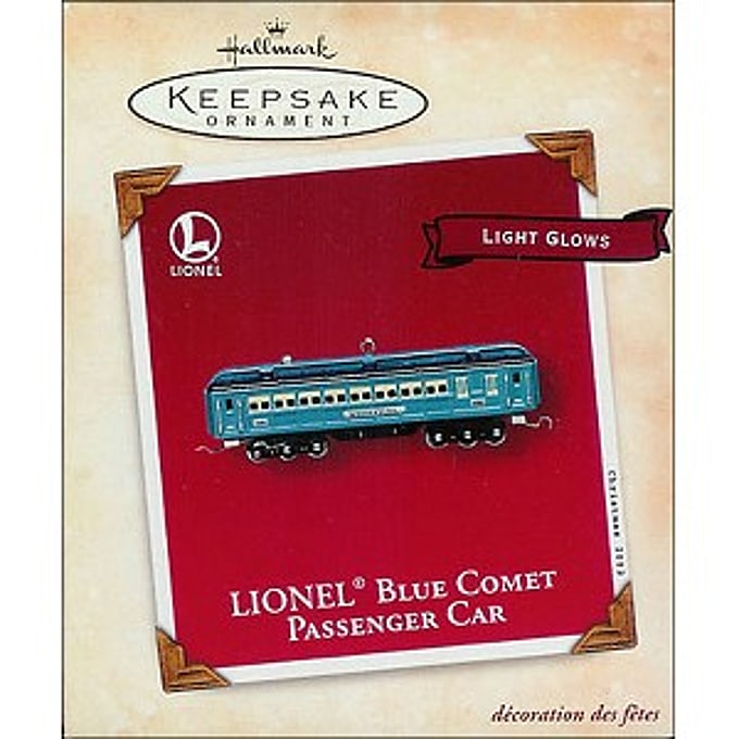 2002 Lionel Blue Comet Passenger Car, Lighted, RARE