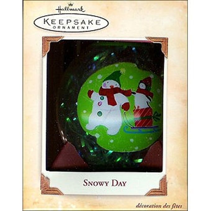 2004 Snowy Day, Glass Ball