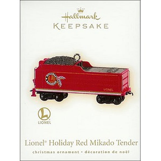 2009 Lionel Holiday Red Mikado Tender, Lionel Trains