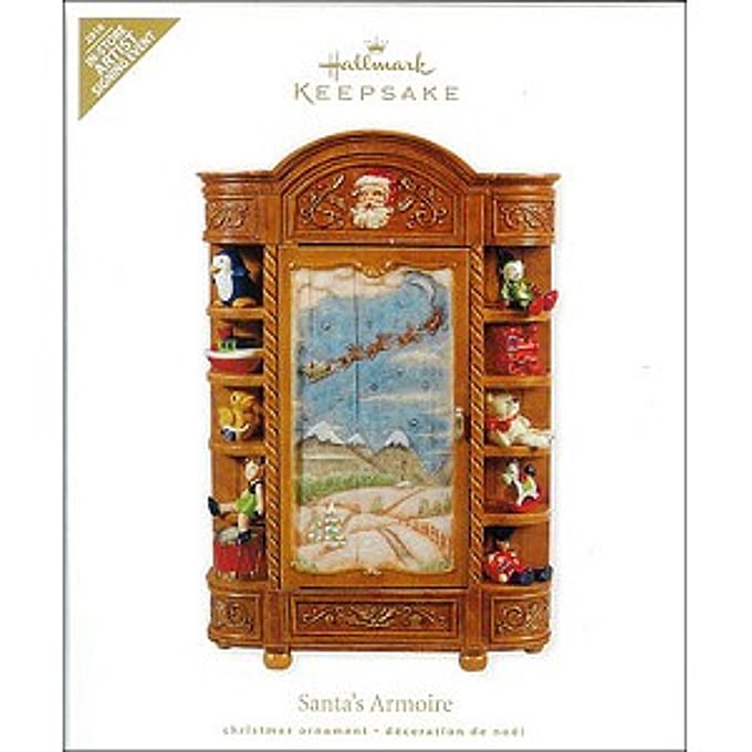 2010 Santa's Armoire, Very Rare, Signed by Ken Crow