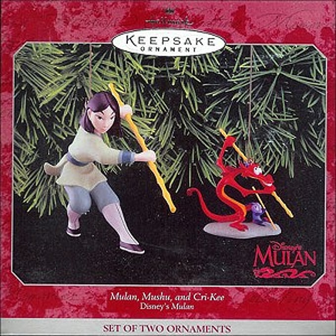 1998 Mulan Mushu and CriKee, Disney