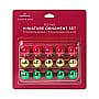 2023 Festive Red, Gold, and Green Miniature Ornament Set - image 3