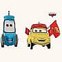 2008 Luigi and Guido: Race Fans!, Disney's Cars, Miniature - image 1